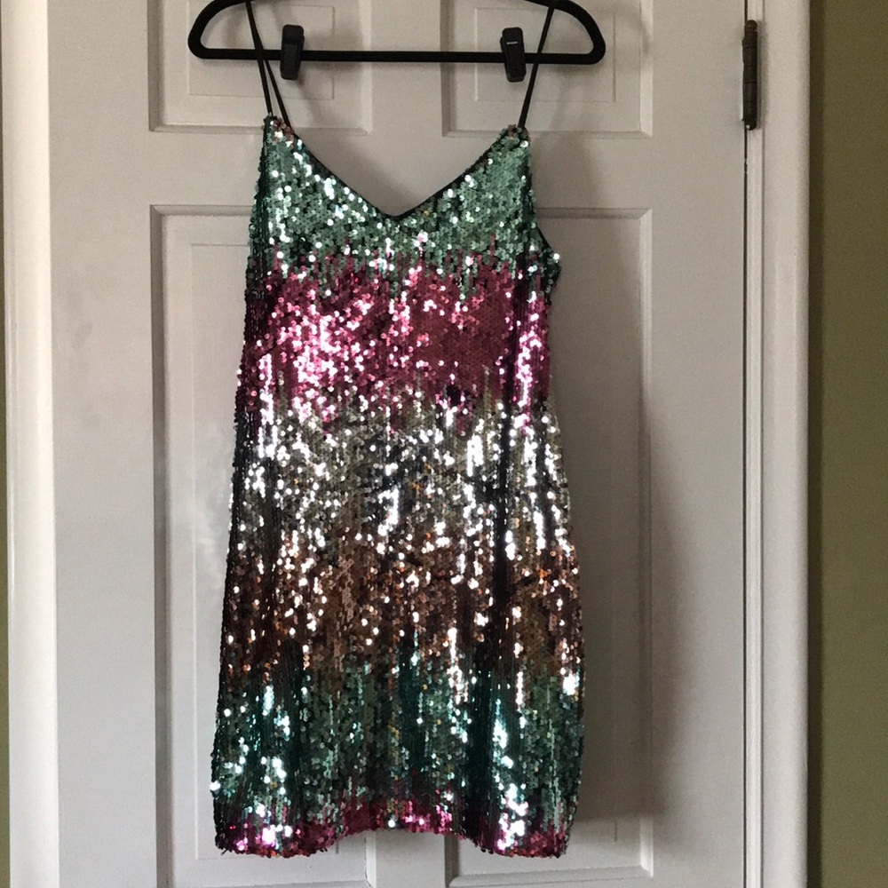 Express sequin dress